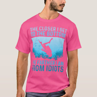 Naher komme ich zu den unteren Scuba Diving Snor T-Shirt