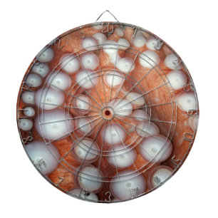 Naher Oktopus fallen Dartscheibe