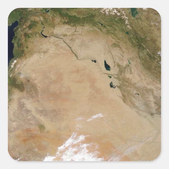 Naher Osten 2 Quadratischer Aufkleber (Vorderseite)
