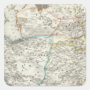 Naher Osten, Afghanistan Quadratischer Aufkleber