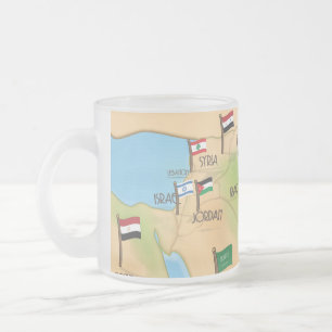 Naher Osten Mattglastasse