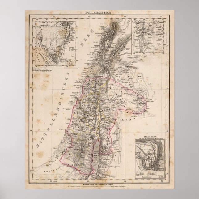 Naher Osten, Palästina Poster (Vorne)