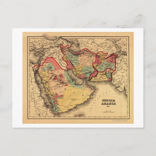 Naher Osten "Persia Arabia" Panoramablick auf die  Postkarte (Vorderseite)
