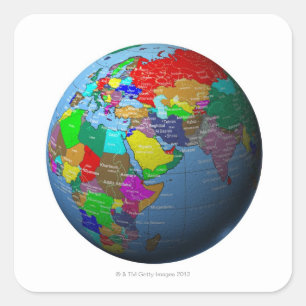 Naher Osten Quadratischer Aufkleber