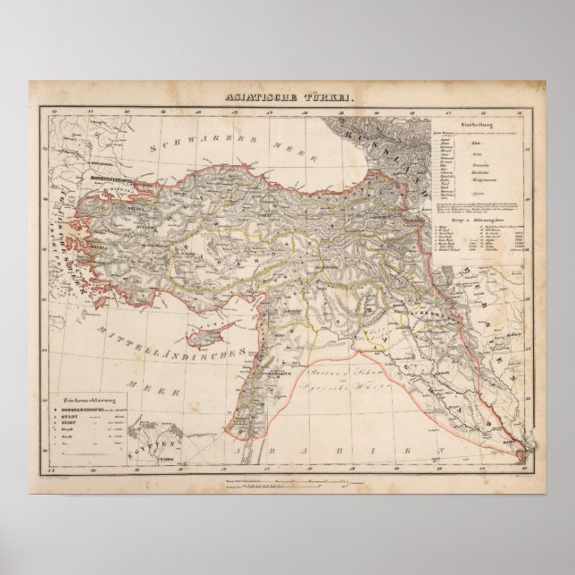 Naher Osten, Türkei, Syrien Poster (Vorne)