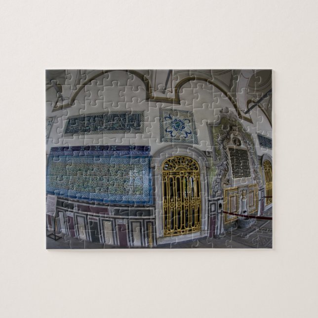 Naher Osten Türkei und Stadt Istanbul mit den 2 Puzzle (Horizontal)