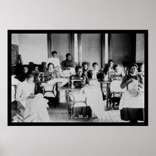 Näherin-Afroamerikaner 1900 Poster