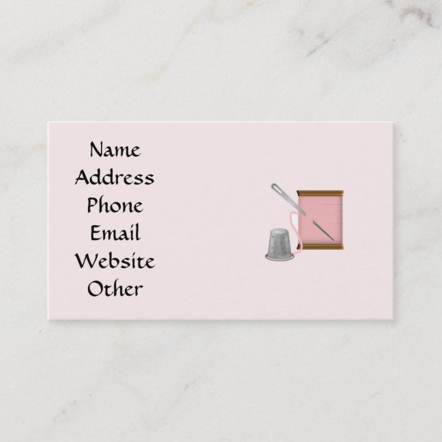 Näherin-Kunst-und Handwerks-Visitenkarte Visitenkarte (Vorderseite)