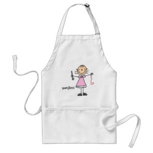 Näherin-Stickfigur Schürze
