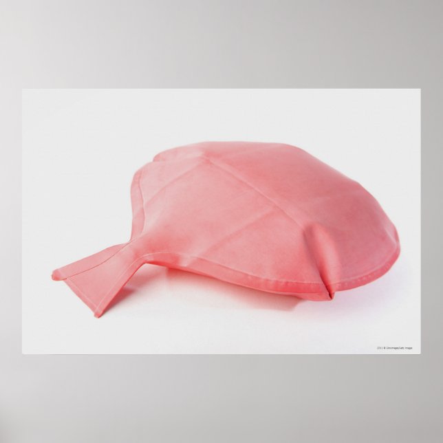 Nahes Aufziehen eines Keuchkissen Poster (Vorne)