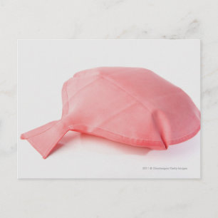 Nahes Aufziehen eines Keuchkissen Postkarte