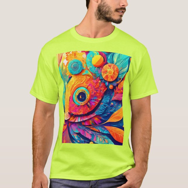 Nahes augenförmiges Leaf T-Shirt (Vorderseite)