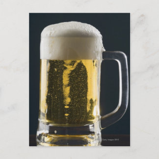 Nahes Bierglas Postkarte