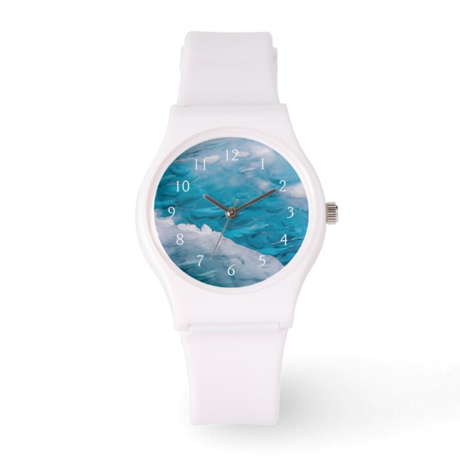 Nahes Blaueis Armbanduhr (Vorderseite)