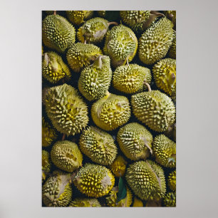 Nahes Durian Pile mit einzigartigen Texturen Poster