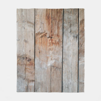 Nahes Foto aus Holz Fleecedecke