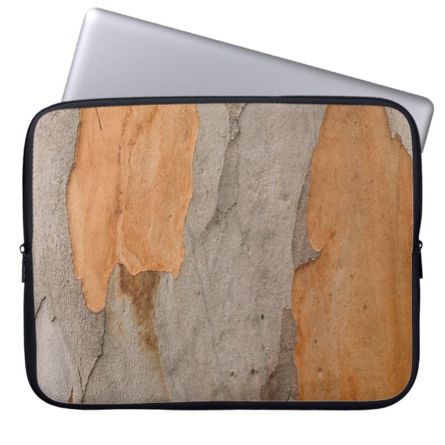 Nahes Foto Baumstamm Laptopschutzhülle (Vorderseite)