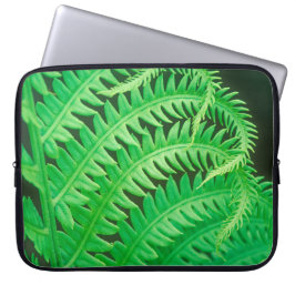 Nahes Foto einer Farnfront Laptopschutzhülle