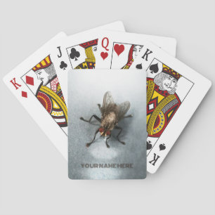 Nahes Foto einer Fliege Spielkarten