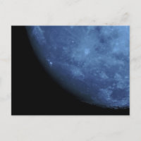 Nahes Foto Vollmond in Blau