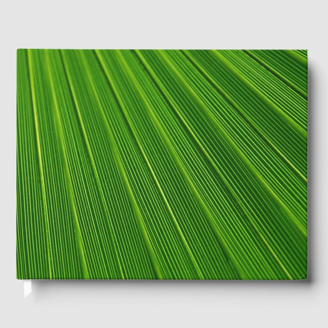 Nahes grünes Leaf Gästebuch (Vorderseite)