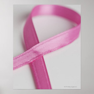 Nahes up of Brustkrebs Awareness Ribbon Poster
