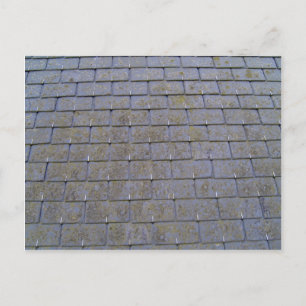 Nahes Up von Dachziegeln mit Lichen Postkarte