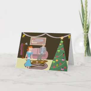 Nahes Weihnachts-Party Feiertagskarte