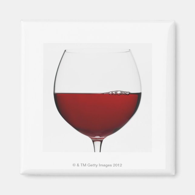 Nahes Weißglas Rotwein Magnet (Vorne)