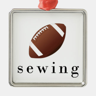 Nähfußball Witziger Unglaublich witzig T - Shirt Silbernes Ornament