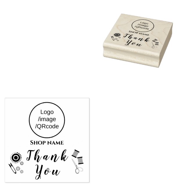 Nähgeschäft Vielen Dank Gummistempel (Stempel)