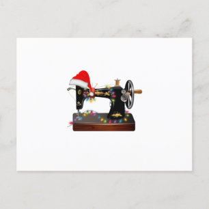 Nähgeschenk   Frohe Weihnachten Nähliebhaber Ankündigungspostkarte