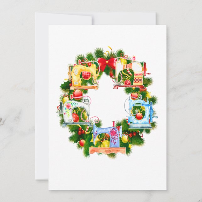 Nähgeschenk| Merrry Christmas Nähgeschenke Dankeskarte (Vorderseite)