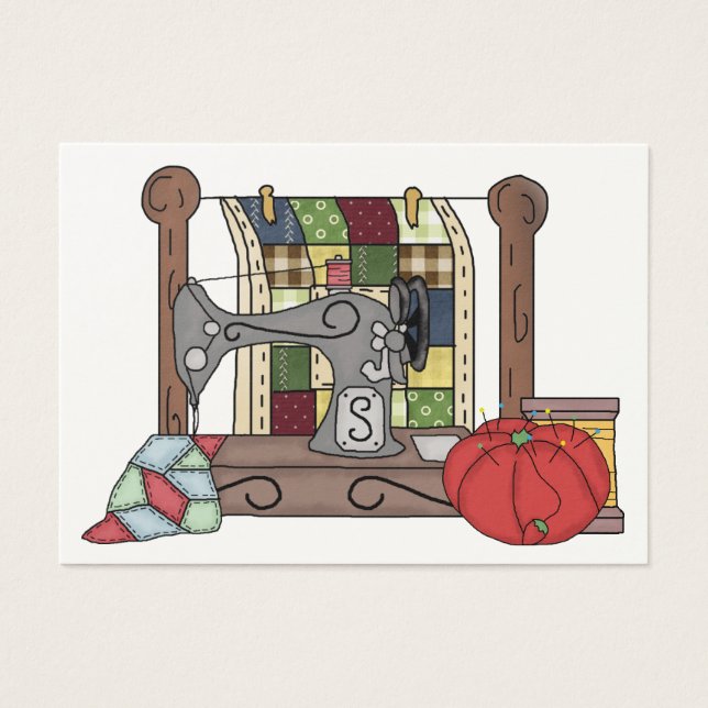 Nähgeschenkverpackung / Seamstresskarte (Vorderseite)