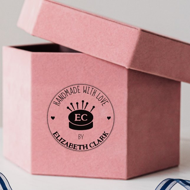 Nähhandgefertigt mit Liebe, Gummistempel (Von Creator hochgeladen)