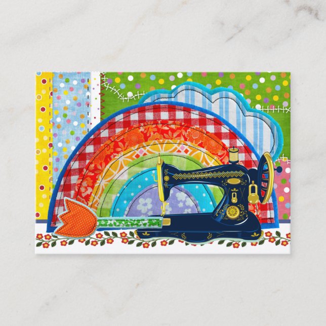 Nähkarte/Quiltkarte - SRF Visitenkarte (Vorderseite)