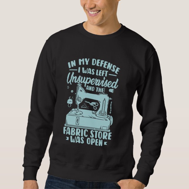 Nähkleidung Funny Fabric Crafts Stitching Sweatshirt (Vorderseite)