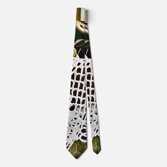 Nähkörbe mit Thread und Spitze Krawatte (Vorderseite)