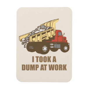 Nahm ein Dump bei der Arbeit Magnet