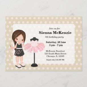 Nähmädchen Einladung