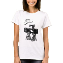 Nähmaschine-"alte Schul" Damen-T - Shirt