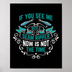 Nähmaschine aus Naht Poster