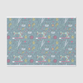 Nähmaschine-Begriffs-Handwerk Seidenpapier