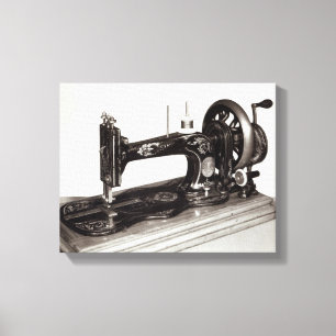 Nähmaschine der Sängerin "New Family", 1865 Leinwanddruck