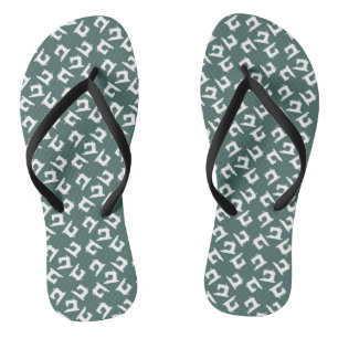 Nähmaschine Druckkunstwerk dunkel Flip Flops