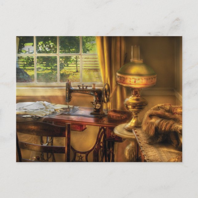 Nähmaschine - Haushaltsnähmaschine Postkarte (Vorderseite)