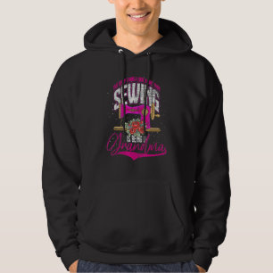 Nähmaschine Kanalisation Großmutter Rose Oma Nähen Hoodie