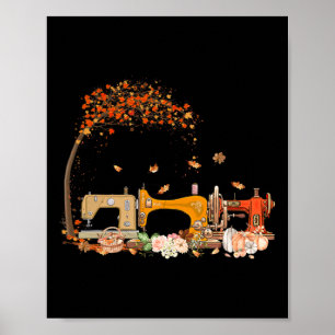 Nähmaschine Nähen Stich länger schneller Fall Poster