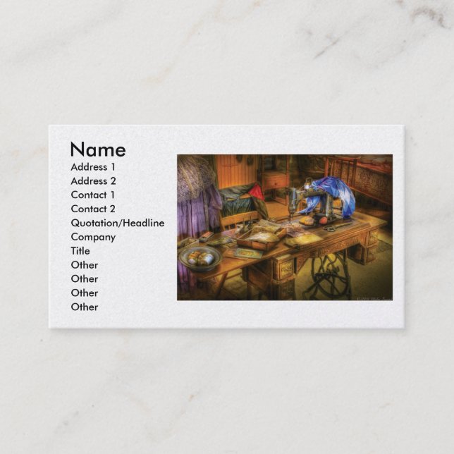 Nähmaschine - Nähmaschine IV Visitenkarte (Vorderseite)