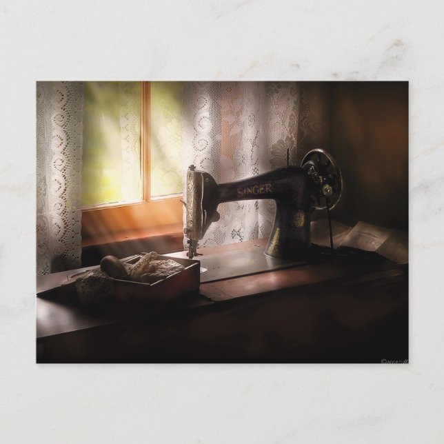 Nähmaschine - Sänger II Postkarte (Vorderseite)